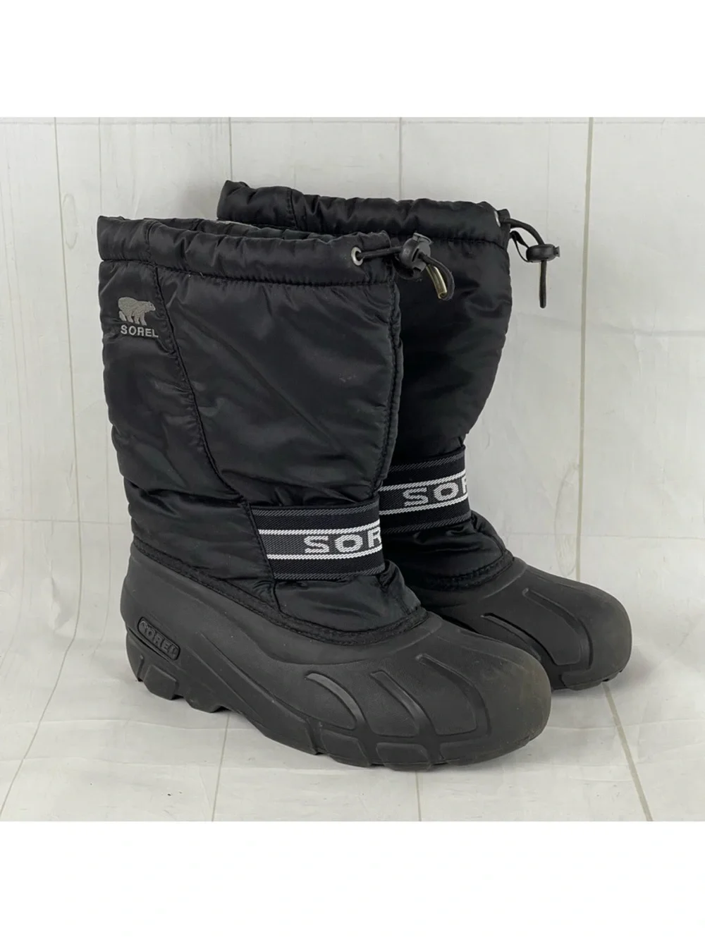 Sorel Black Insulated Snow Boots Size 5 Winter